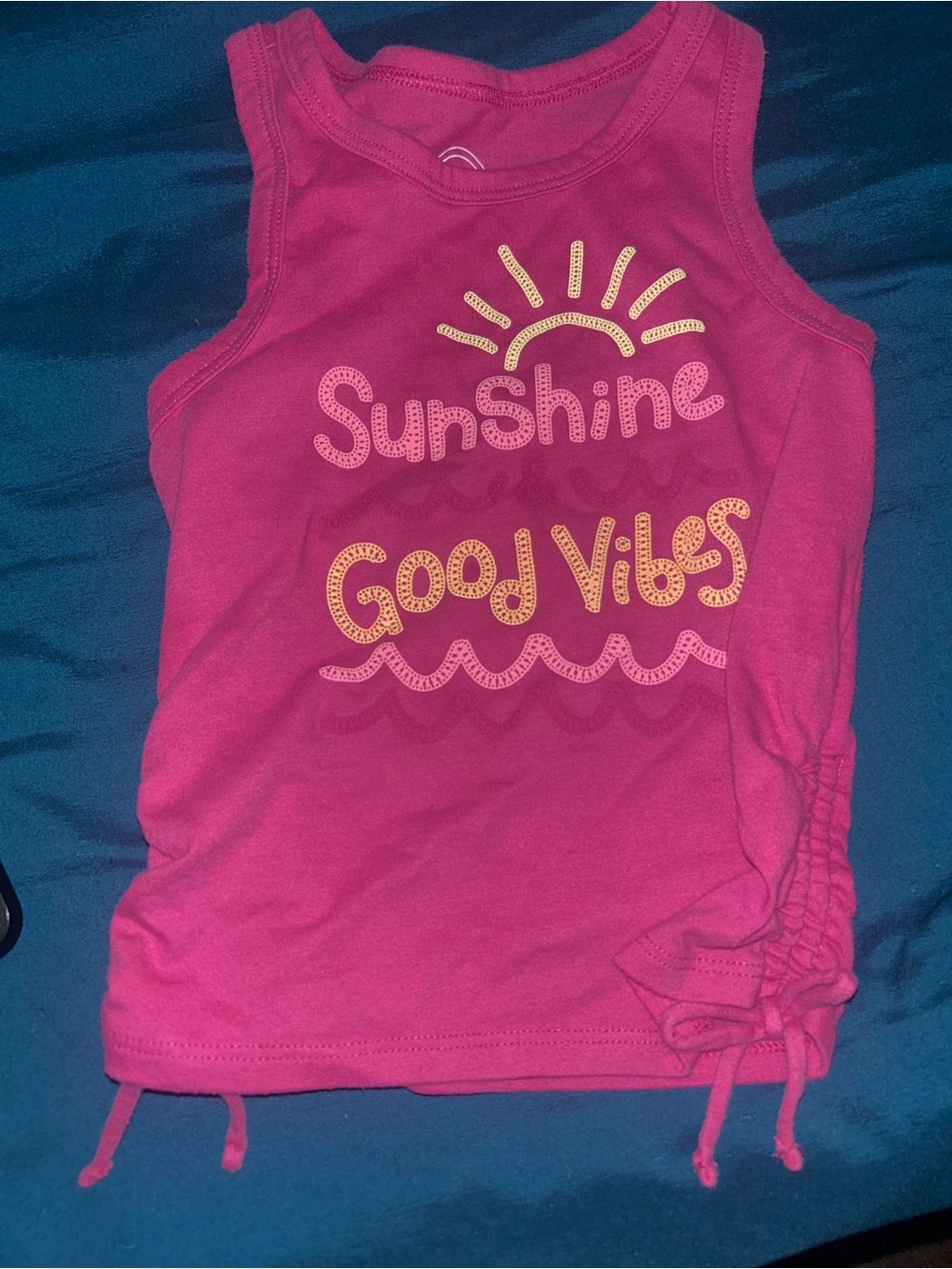 🌼2 for $5🌼 wonder nation Hot Pink 'Sunshine Good Vibes' Tank Top